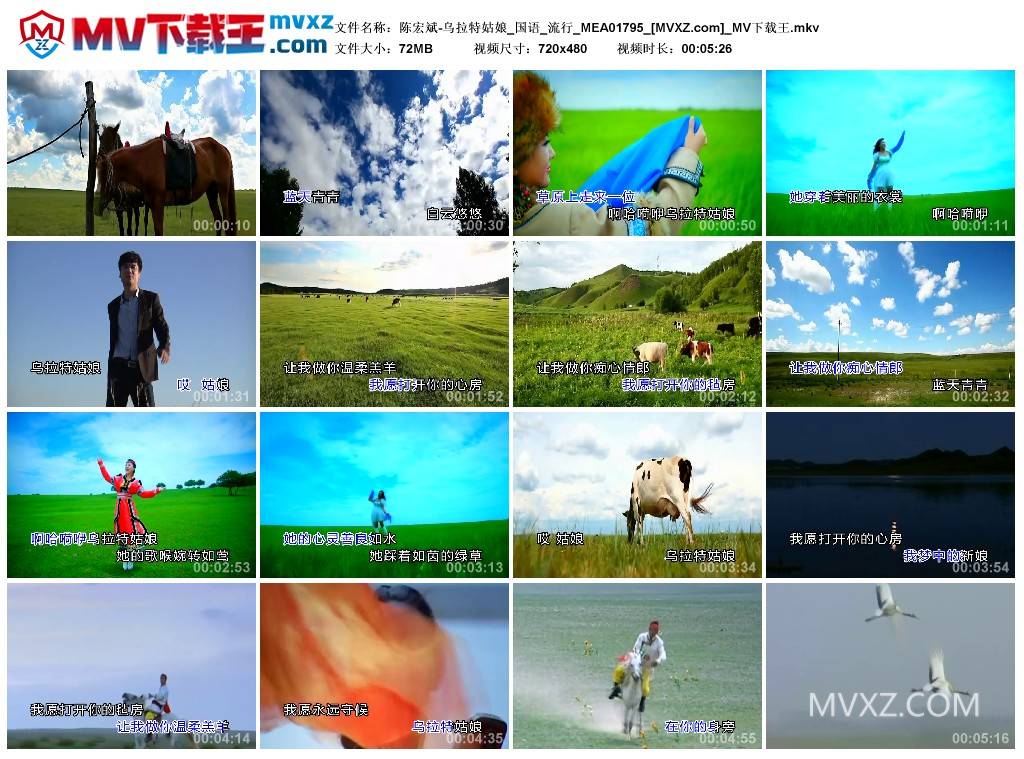 陈宏斌-乌拉特姑娘_国语_流行_MEA01795